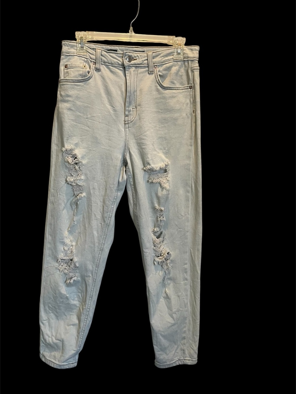 wild fable Light Blue Distressed Boyfriend Jeans